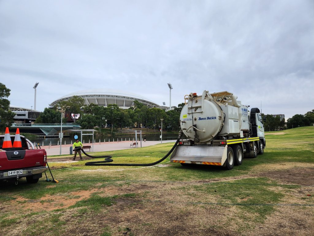 Super Suction SA - Vaccuum Truck at Adelaide Oval