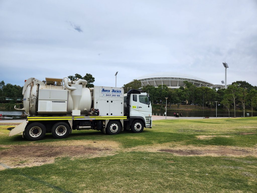 Super Suction SA - Vaccuum Truck at Adelaide Oval